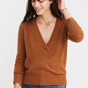 Madewell Wrap-Front Pullover Sweater